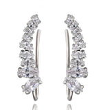 HARLOW - Marquise Cut Climber Pierced Earrings