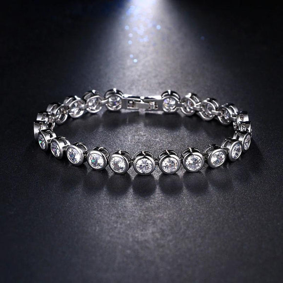 Deluxe Austrian Crystal Tennis Bracelet