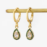 VERDE - Evita Pear Drop Earrings