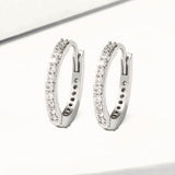 Delicate Cubic Zirconia Stacker Hoop Earrings