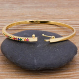 GARLAND - "Rainbow" Pavé Set Bangle