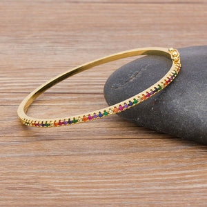 GARLAND - "Rainbow" Pavé Set Bangle