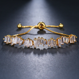 MONROE - Baguette Cut Adjustable Bracelet