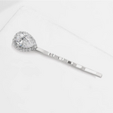 Pear Cut and Pavé Hair Slide