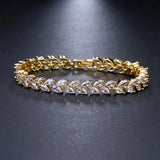 HARLOW - "Jean" Marquise Cut Leaf Inspired Bracelet