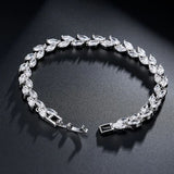 HARLOW - "Jean" Marquise Cut Leaf Inspired Bracelet