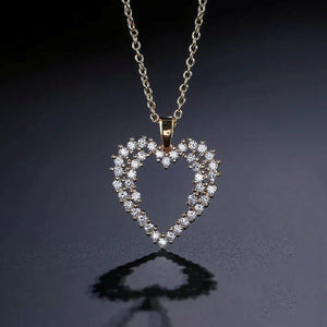 Romantic Heart Pendant Necklace