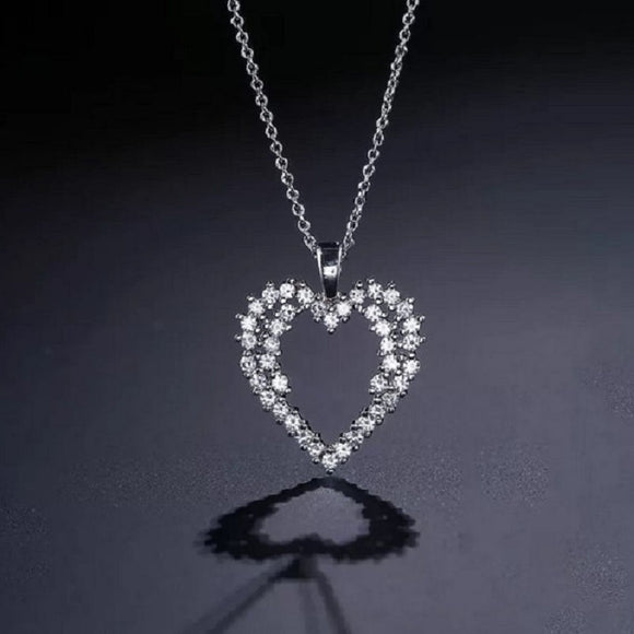 Romantic Heart Pendant Necklace