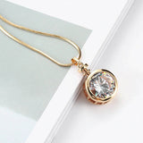 Solitaire Long Necklace & Pendant