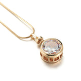 Solitaire Long Necklace & Pendant