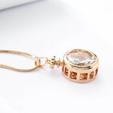 Solitaire Long Necklace & Pendant