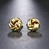 Knot Inspired Stud Pierced Earrings