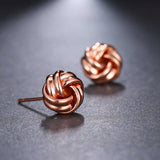 Knot Inspired Stud Pierced Earrings