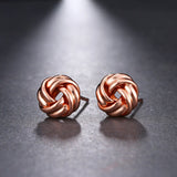 Knot Inspired Stud Pierced Earrings