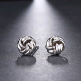 Knot Inspired Stud Pierced Earrings