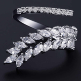 LOMBARD - Marquise Cut Leaf Inspired Adjustable Ring