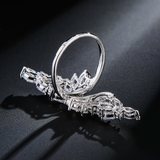LOMBARD - Marquise Cut Double Leaf Inspired Adjustable Ring