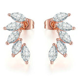 HARLOW - "Jana" Marquise Cut Pierced Earrings