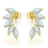HARLOW - "Jana" Marquise Cut Pierced Earrings
