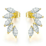 HARLOW - "Jana" Marquise Cut Pierced Earrings