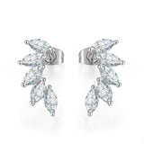 HARLOW - "Jana" Marquise Cut Pierced Earrings