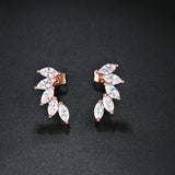 HARLOW - "Jana" Marquise Cut Pierced Earrings