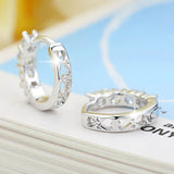 Mini Brilliant Cut Heart Hoop Earrings