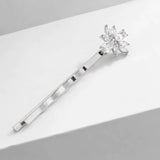Simulated Pearl and Marquise Cut Hair Slide