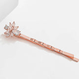 Simulated Pearl and Marquise Cut Hair Slide