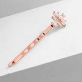 Simulated Pearl and Marquise Cut Hair Slide