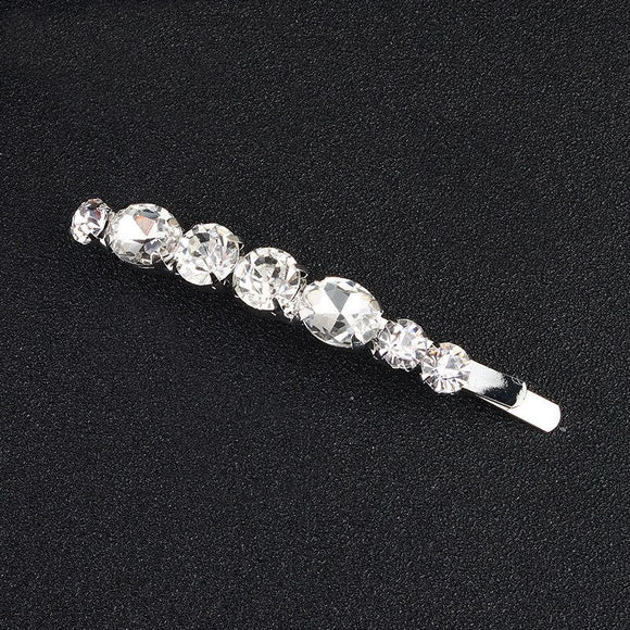 Crystal Cushion Cut Hair Slide