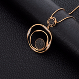 Stardust Circle Long Necklace & Pendant