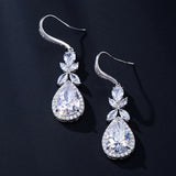 TAYLOR – “Elizabeth” Marquise Cut Pear Drop Earrings