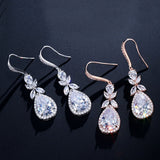 TAYLOR – “Elizabeth” Marquise Cut Pear Drop Earrings