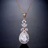 TAYLOR – “Elizabeth” Marquise Cut Pear Drop Pendant