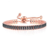 Baguette Cut Adjustable Bracelet