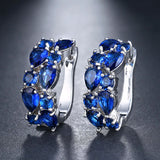 BARDOT - "Brigitte" Pear and Solitaire Cut Pierced Earrings